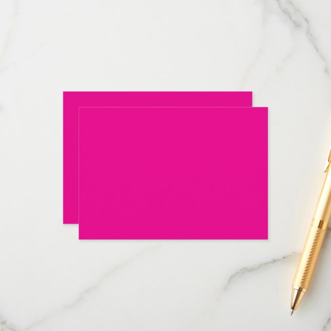 a pink background with a  enclosure card (Front/Back In Situ)