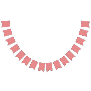 a pink background with a pattern in the middle_ bunting