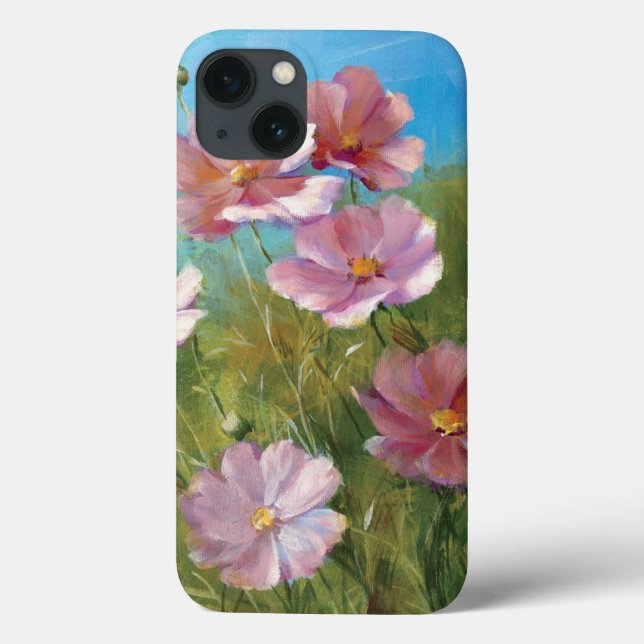 A Pink Floral Garden Case-Mate iPhone Case (Back)