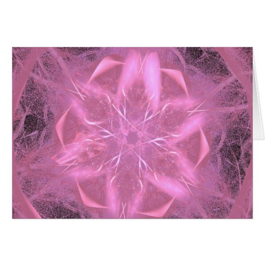 A Pink Fractal Card