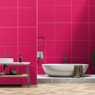 A pink square with a crisp white border, presentin wallpaper