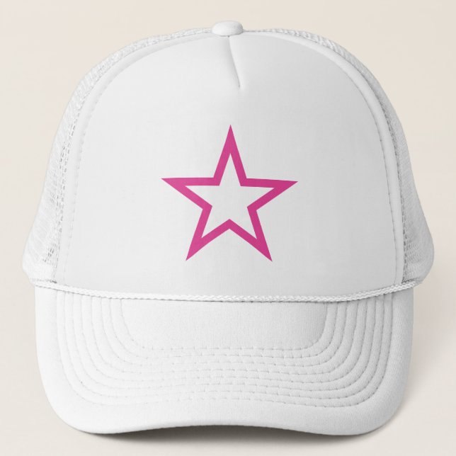 A Pink Star Of Feminism - v6 Trucker Hat (Front)