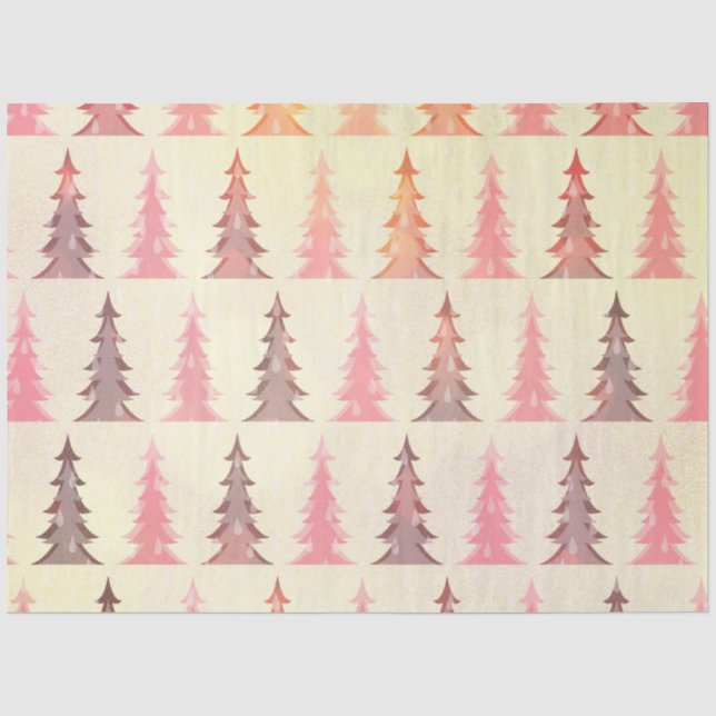 A Pink Winter Grunge Series Design 4 Tissue Paper (Front)