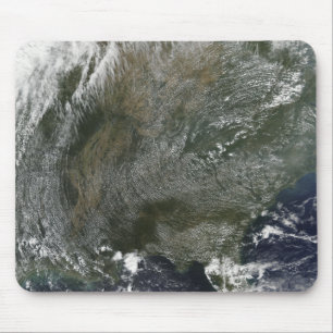 A pinwheel-like pattern of high pressure clouds mouse mat