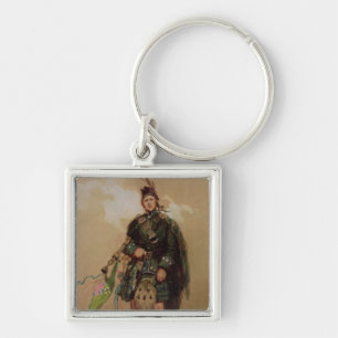 A Piper of the 79th Highlanders at Chobham Key Ring