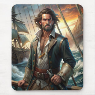 A Pirate from a Ship Mouse Mat