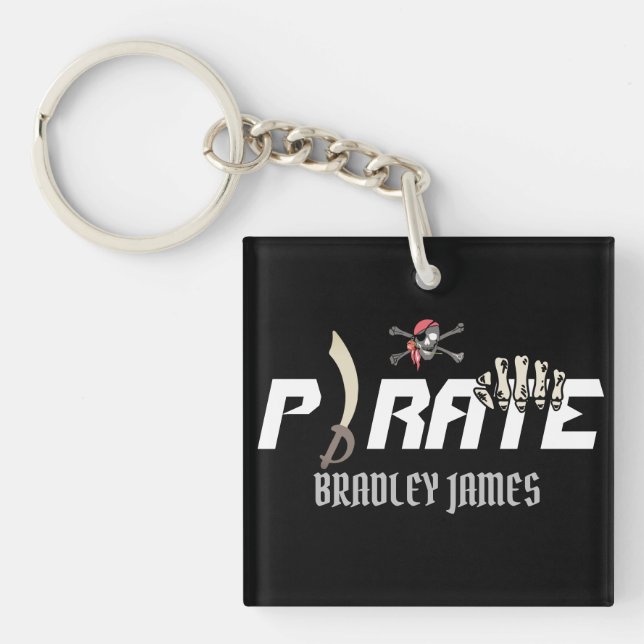 A Pirate | International Talk Like a Pirate day Key Ring (Front)