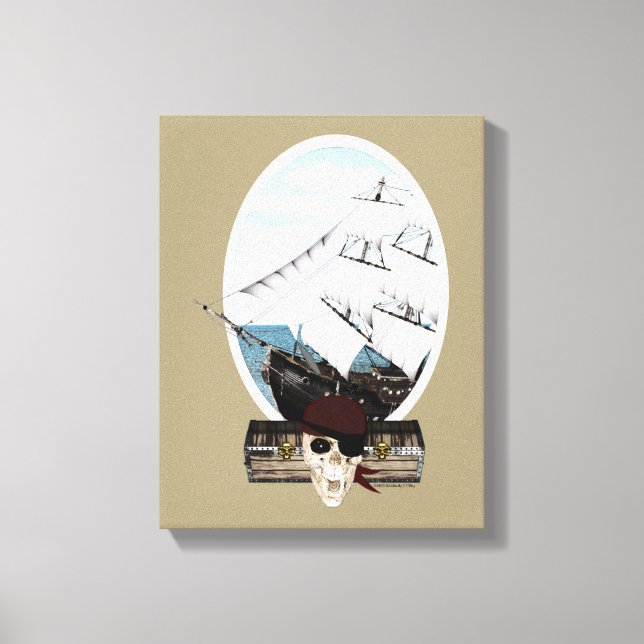 A Pirate Ship Canvas Print (Front)