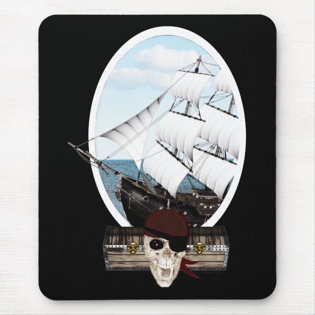 A Pirate Ship Mouse Mat (Front)