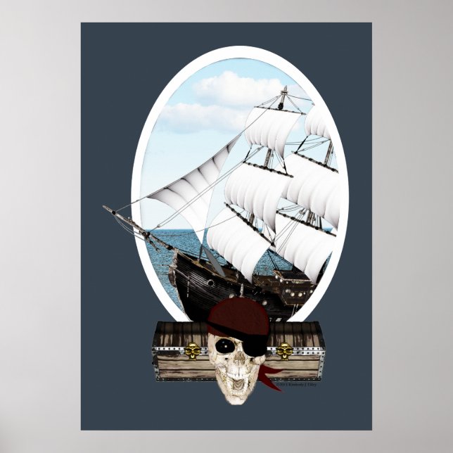 A Pirate Ship Poster (Front)
