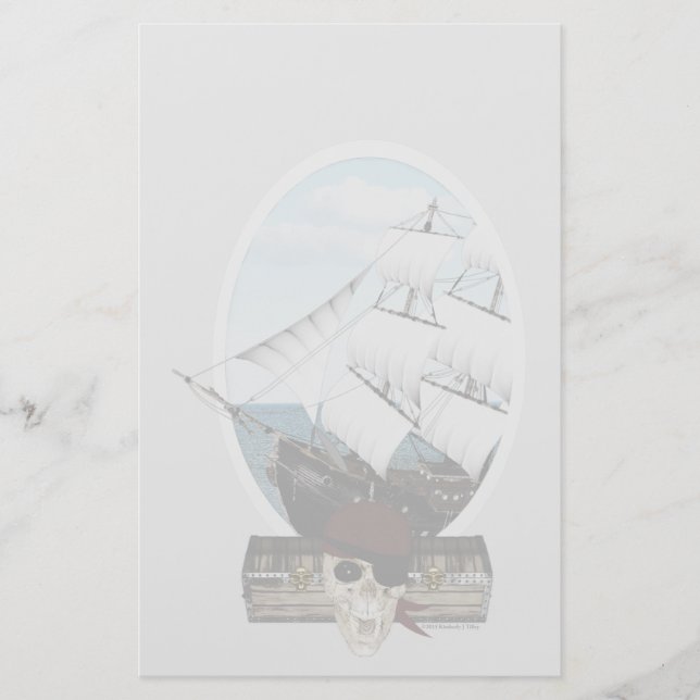 A Pirate Ship Stationery (Front)