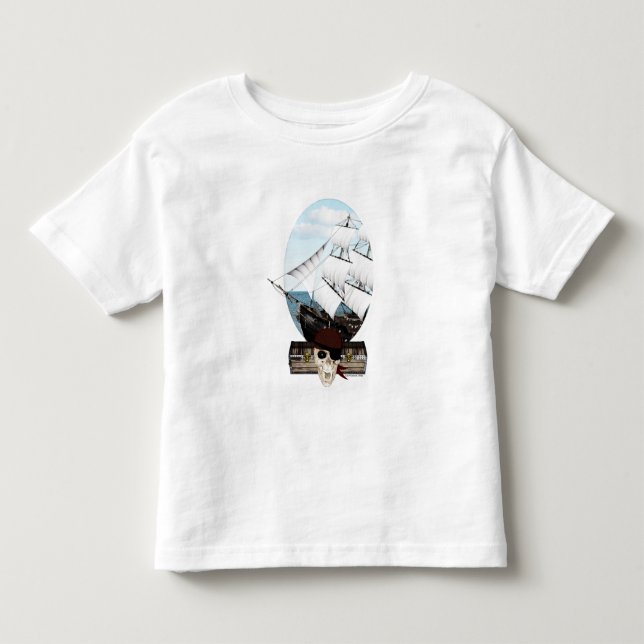 A Pirate Ship Toddler T-Shirt (Front)