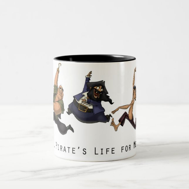A Pirate's Life for Me Two-Tone Coffee Mug (Center)