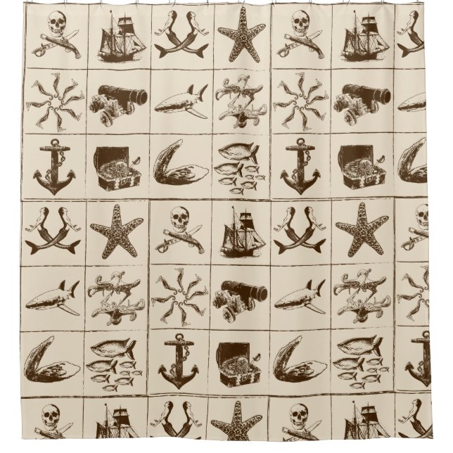 A Pirates Life showercurtain_3 Shower Curtain (Front)