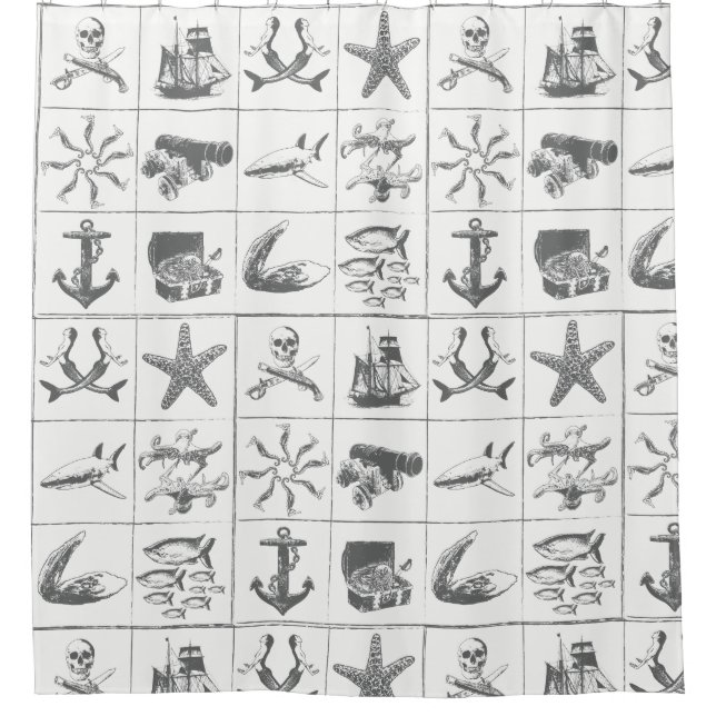 A Pirates Life showercurtain_6 Shower Curtain (Front)