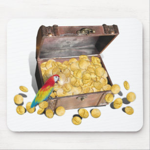 A Pirate's Treasure Chest Mouse Mat