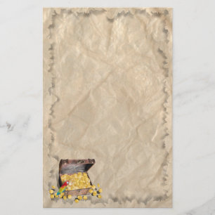A Pirate's Treasure Chest Stationery