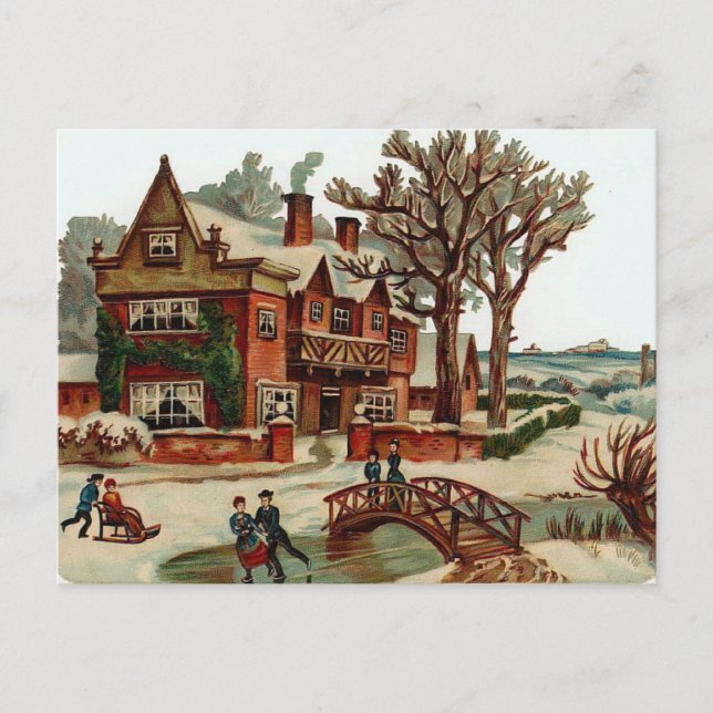 A Place for Christmas Holiday Postcard (Front)