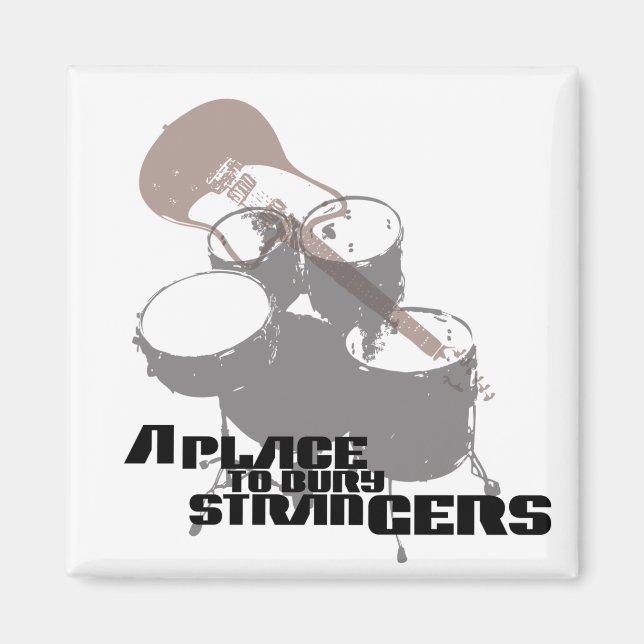 A Place to Bury Strangers Band Elements T Shirt Magnet (Front)