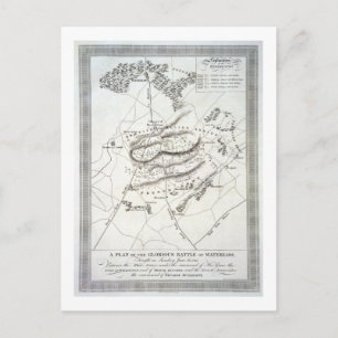 A Plan of the Glorious Battle of Waterloo (engravi Postcard