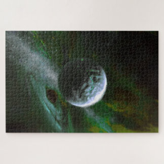 A Planet and Black Hole Jigsaw Puzzle