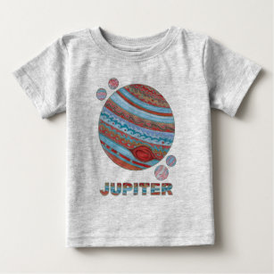 A Planet Jupiter And Moons Space Geek Fashion Baby T-Shirt