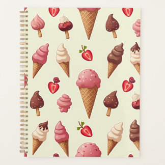 A planner with a fancy design