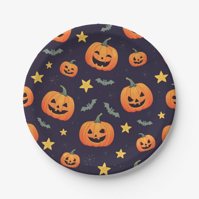 a plate for Halloween. (Front)