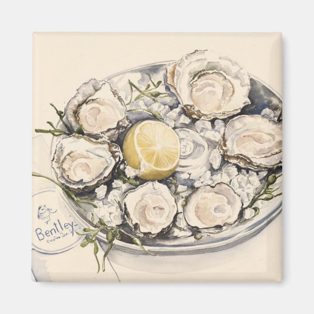 A Plate of Oysters 2012 Magnet (Front)