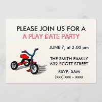 A Play Date Party Invitation