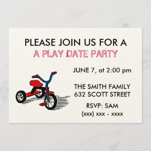 A Play Date Party Invitation