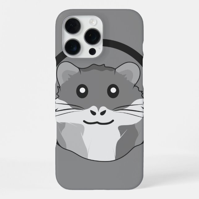 A playful and funny hamster iPhone case (Back)