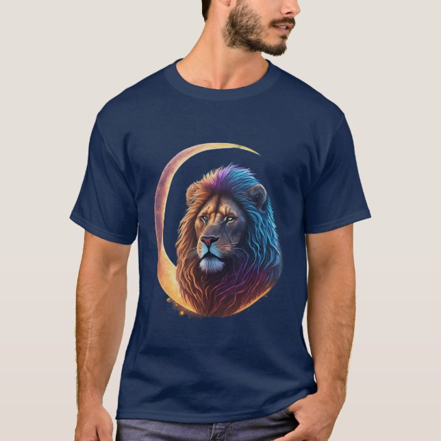 A playful illustration of a cartoon dog lion T-Shirt (Front)