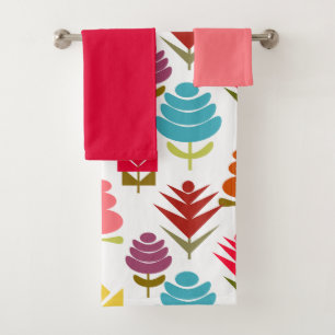 A Plethora of Flowers Bath Towel Set