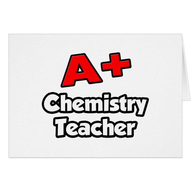 A Plus Chemistry Teacher (Front Horizontal)