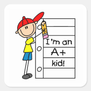 A Plus Kid Square Sticker