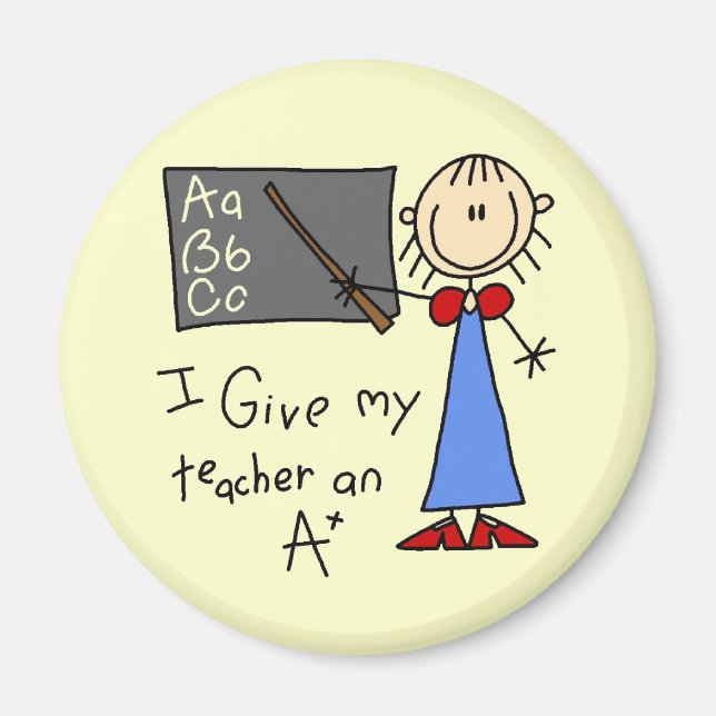 A Plus Teacher Magnet (Front)