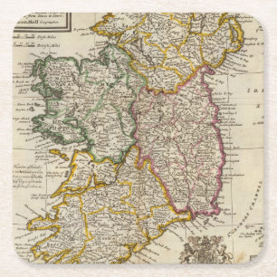 A pocket companion of Ireland Square Paper Coaster