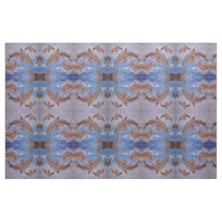 A Pod of Playful Jumping Dolphins Fabric