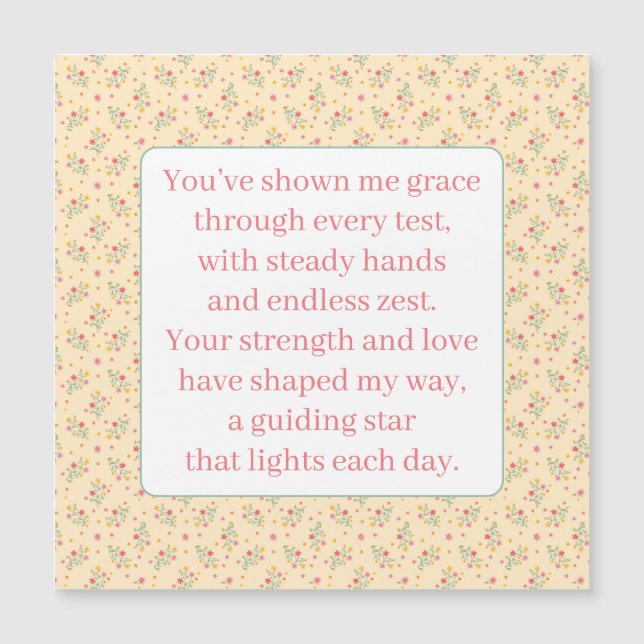 A Poem for Grandma (Front)