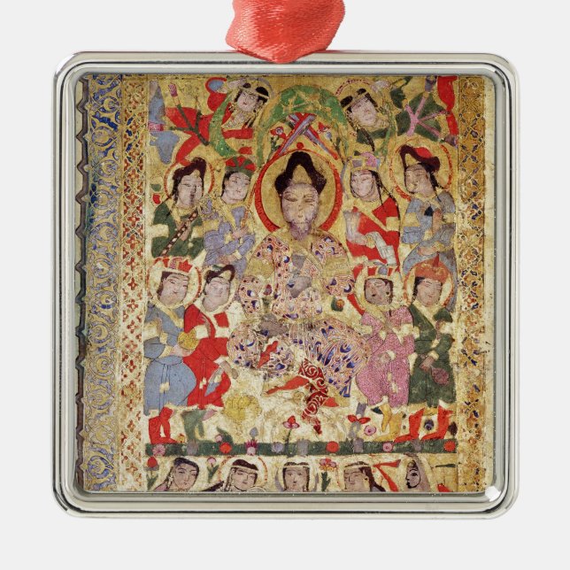 A Poet Singer, Musicians and Singers Metal Tree Decoration (Front)