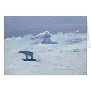 A Polar Bear Hunting in Moonlit Night, 1899