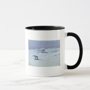 A Polar Bear Hunting in Moonlit Night, 1899 Mug