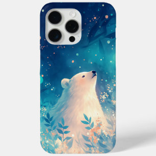 A Polar Bear in a Whimsical Wonderland iPhone 15 Pro Max Case