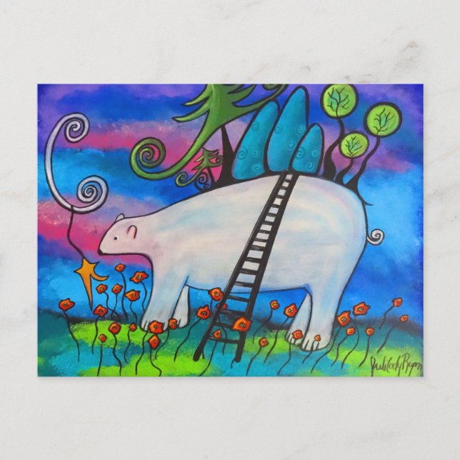 A Polar Bear Welcome Postcard (Front)