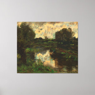 A Polder Landscape after a Thunderstorm, Jacob Mar Canvas Print