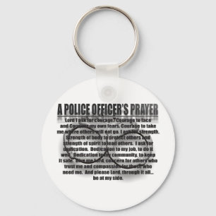 A POLICE OFFICER'S PRAYER KEY RING