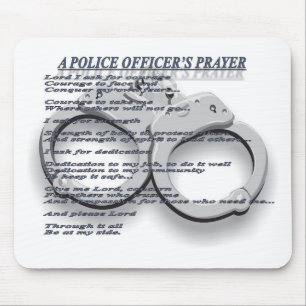 A POLICE OFFICER'S PRAYER MOUSE MAT