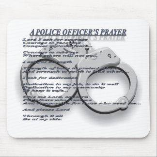 A POLICE OFFICER'S PRAYER MOUSE MAT