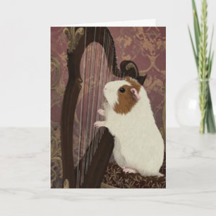 A Polite Performance – Guinea Pig Greeting Card